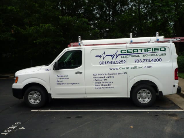 Certified Electrical Technologies Service Van